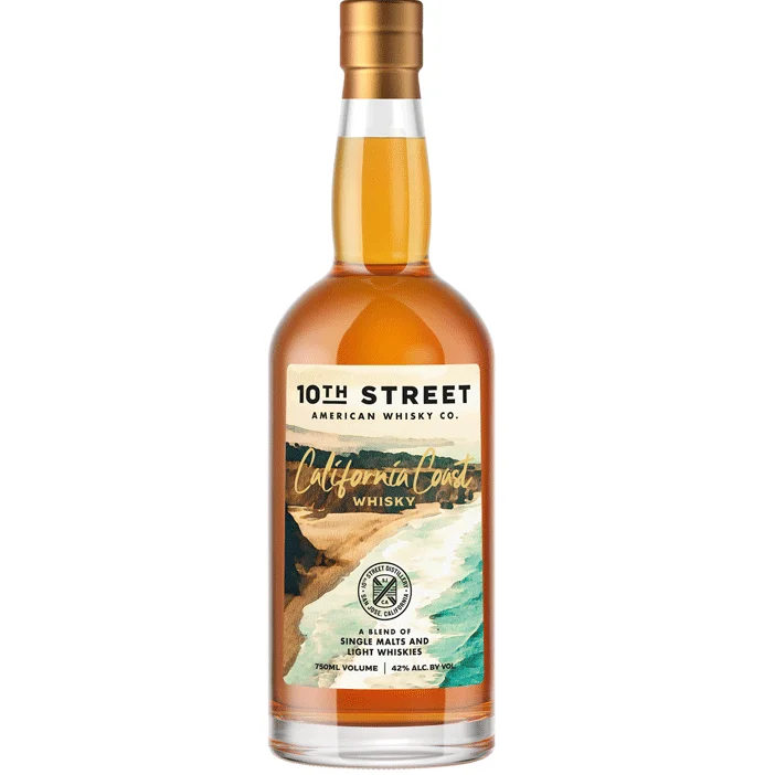 10th Street Blended American Whiskey California Coast Premium Whiskey — 10th Street