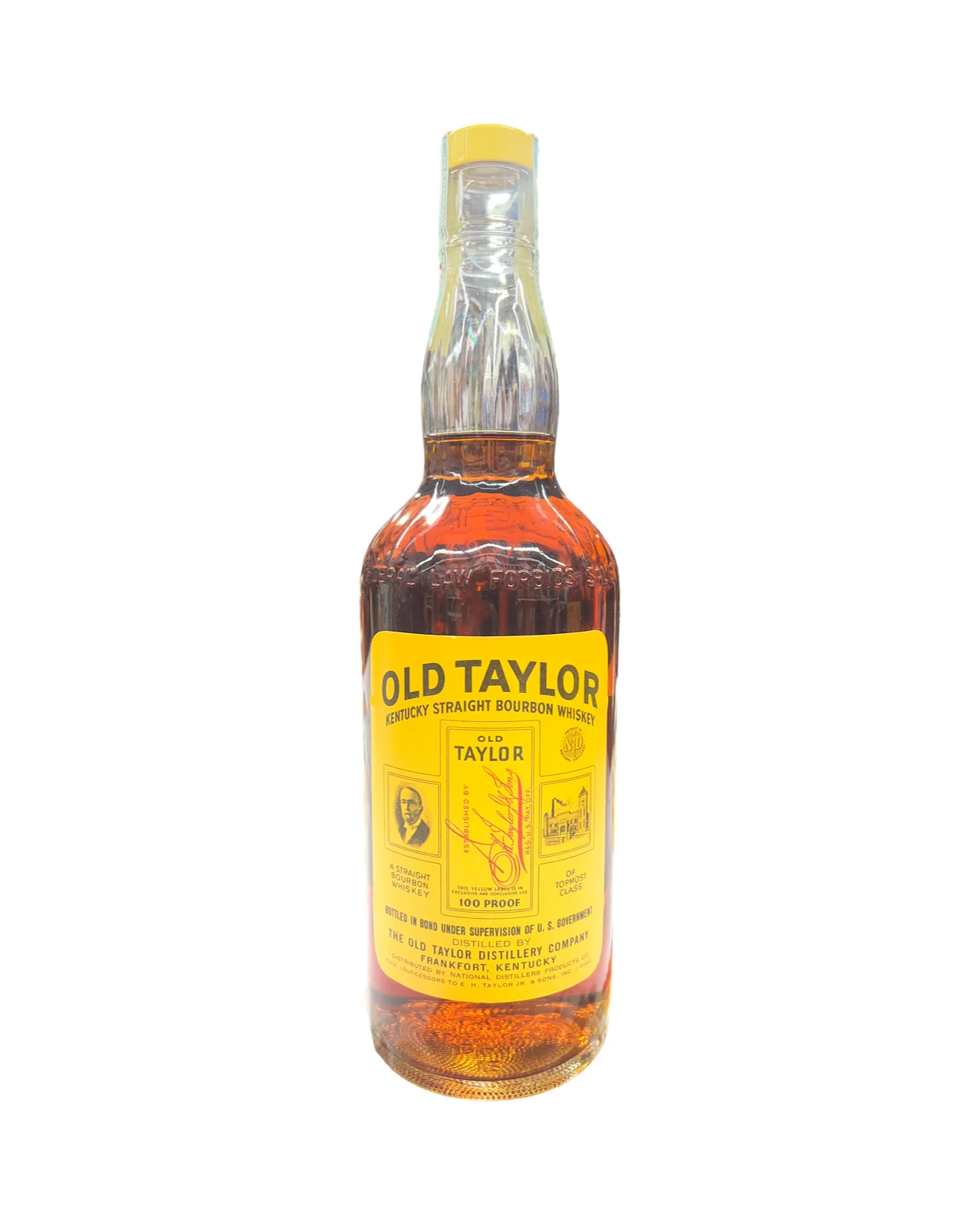1960-1965 Old Taylor 100 Proof Bottled in Bond Kentucky Straight Bourbon Whiskey 4/5 Quart — Old Taylor