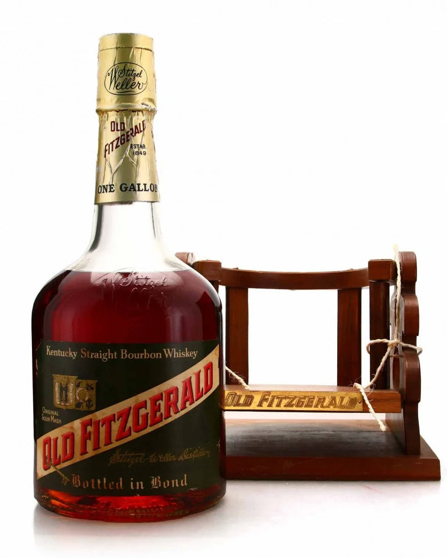 1960 Stitzel Weller Old Fitzgerald 6 Year Old Bourbon Whiskey Gallon with Cradle — Stitzel Weller