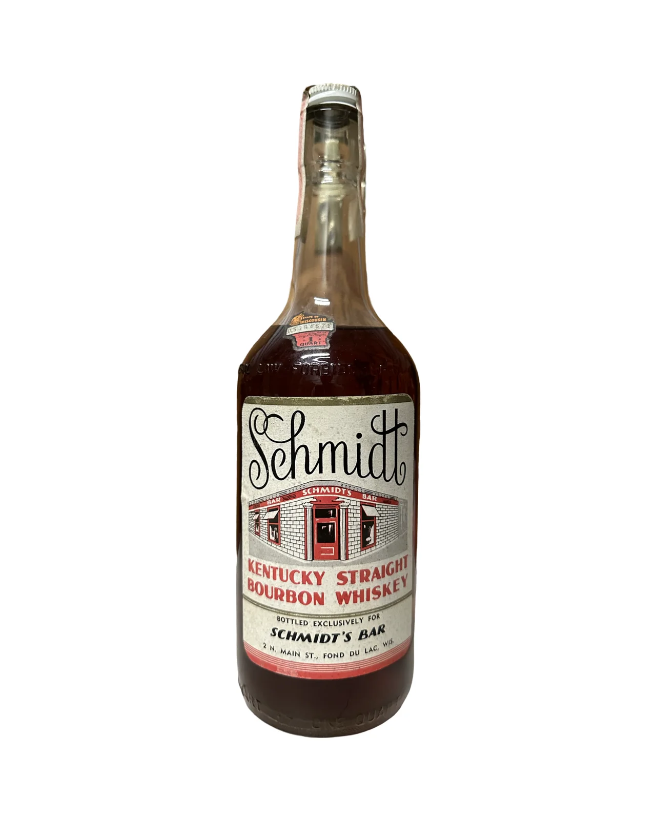 1965 Schmidt Kentucky Straight Bourbon Whiskey 1Lt — Schmidt