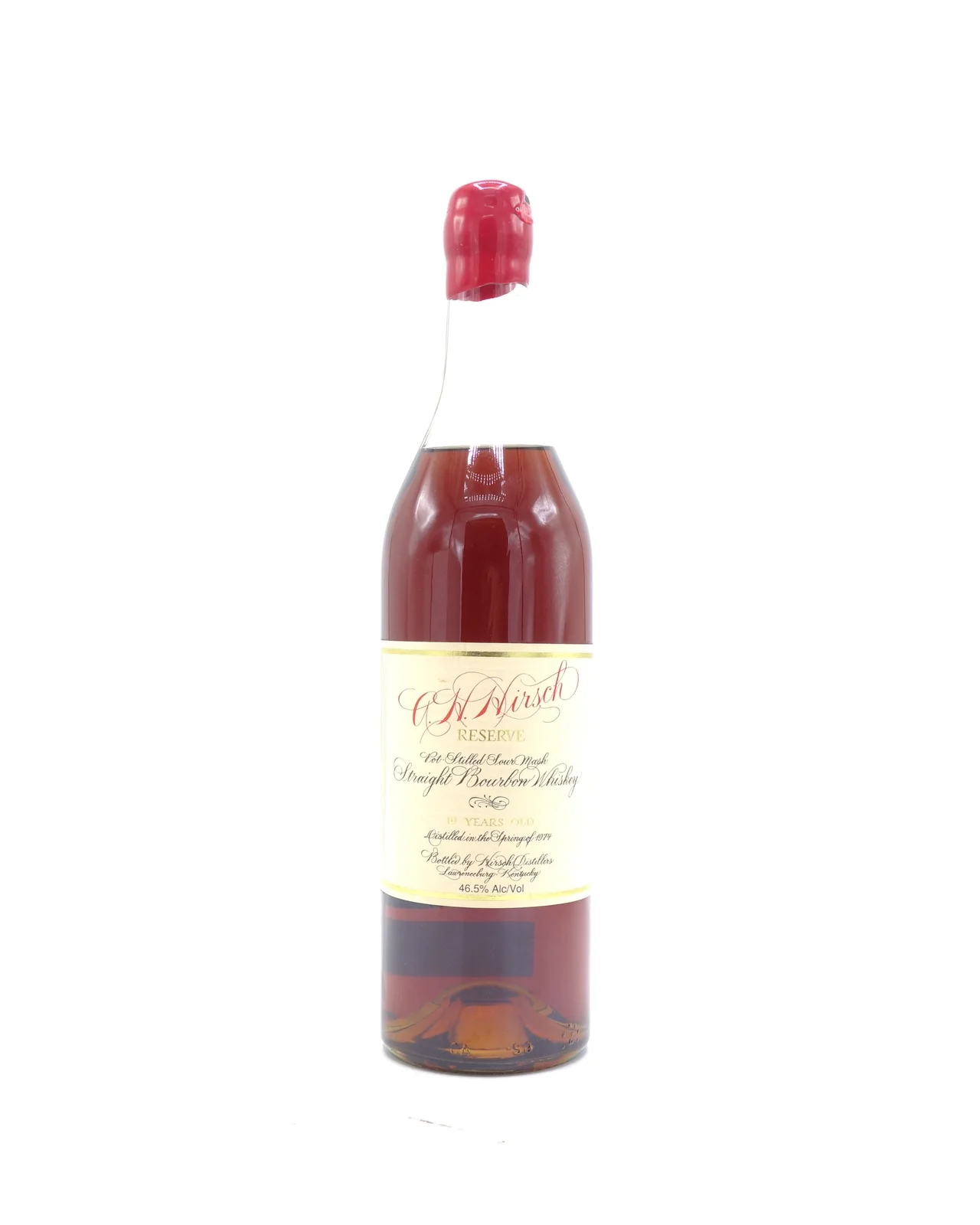 1974 A.H. Hirsch Reserve 19 Year Old Straight Bourbon Whiskey 750ml — A.H. Hirsch