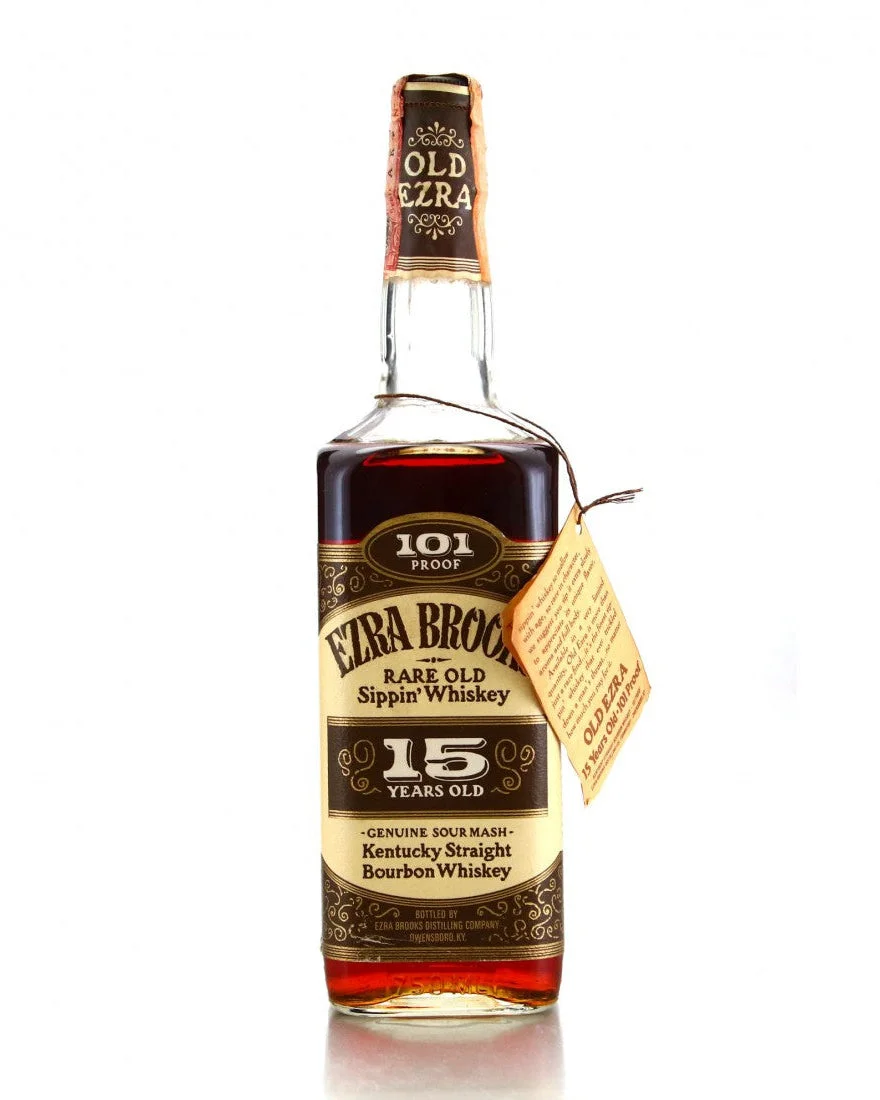 1981 Ezra Brooks 15 Year Old Single Barrel Kentucky Bourbon Whiskey 750ml — Ezra Brooks