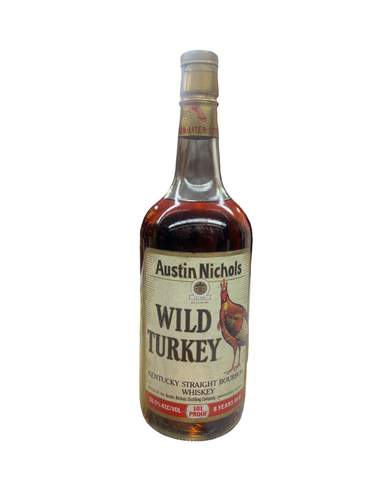 1989 Wild Turkey 8 Year Old Kentucky Straight Bourbon Whiskey 1Lt — Wild Turkey