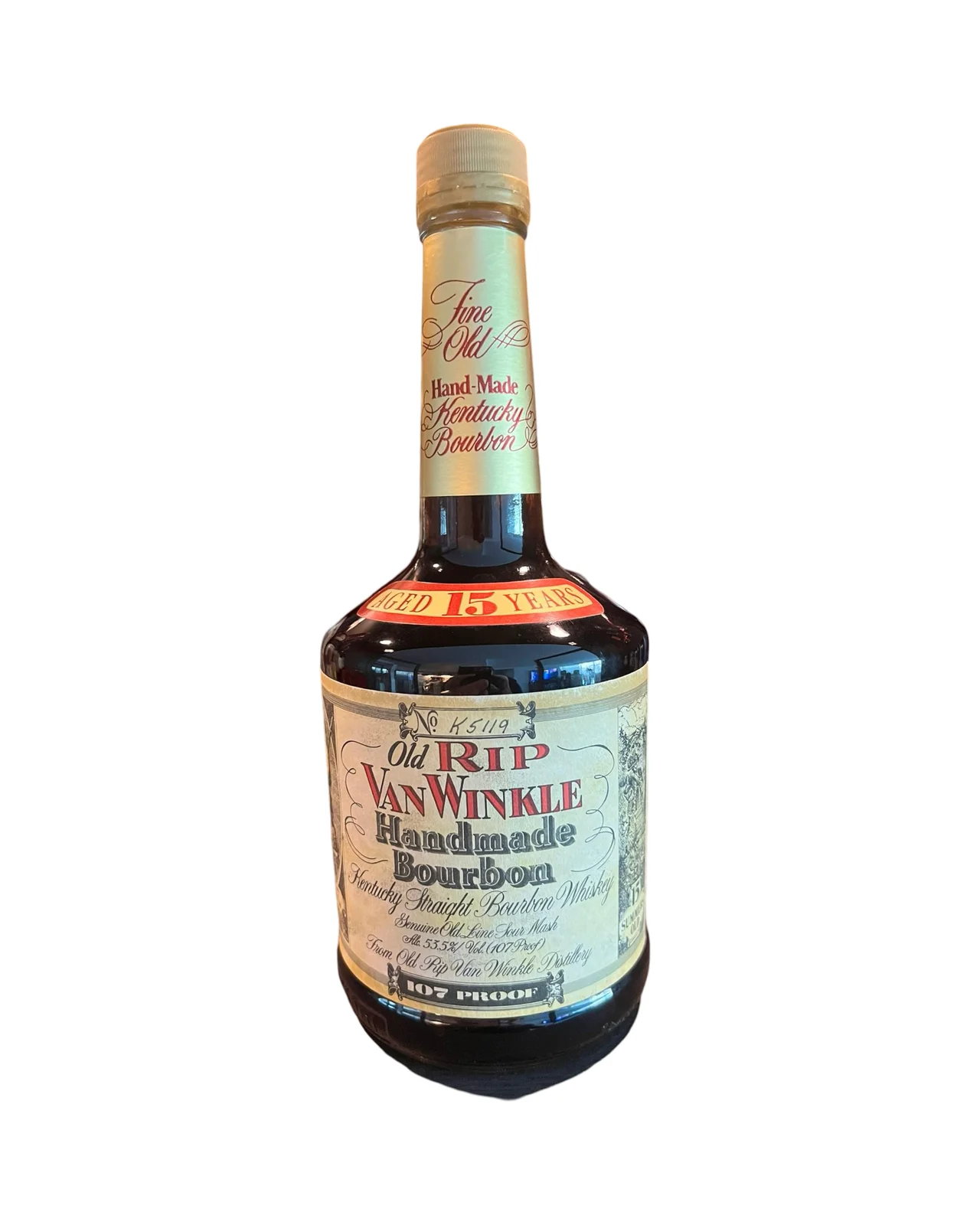 1990 Old Rip Van Winkle Pappy Van Winkle's Family Reserve 15 Year Old Kentucky Straight Bourbon Whiskey 750ml — Old Rip Van Winkle