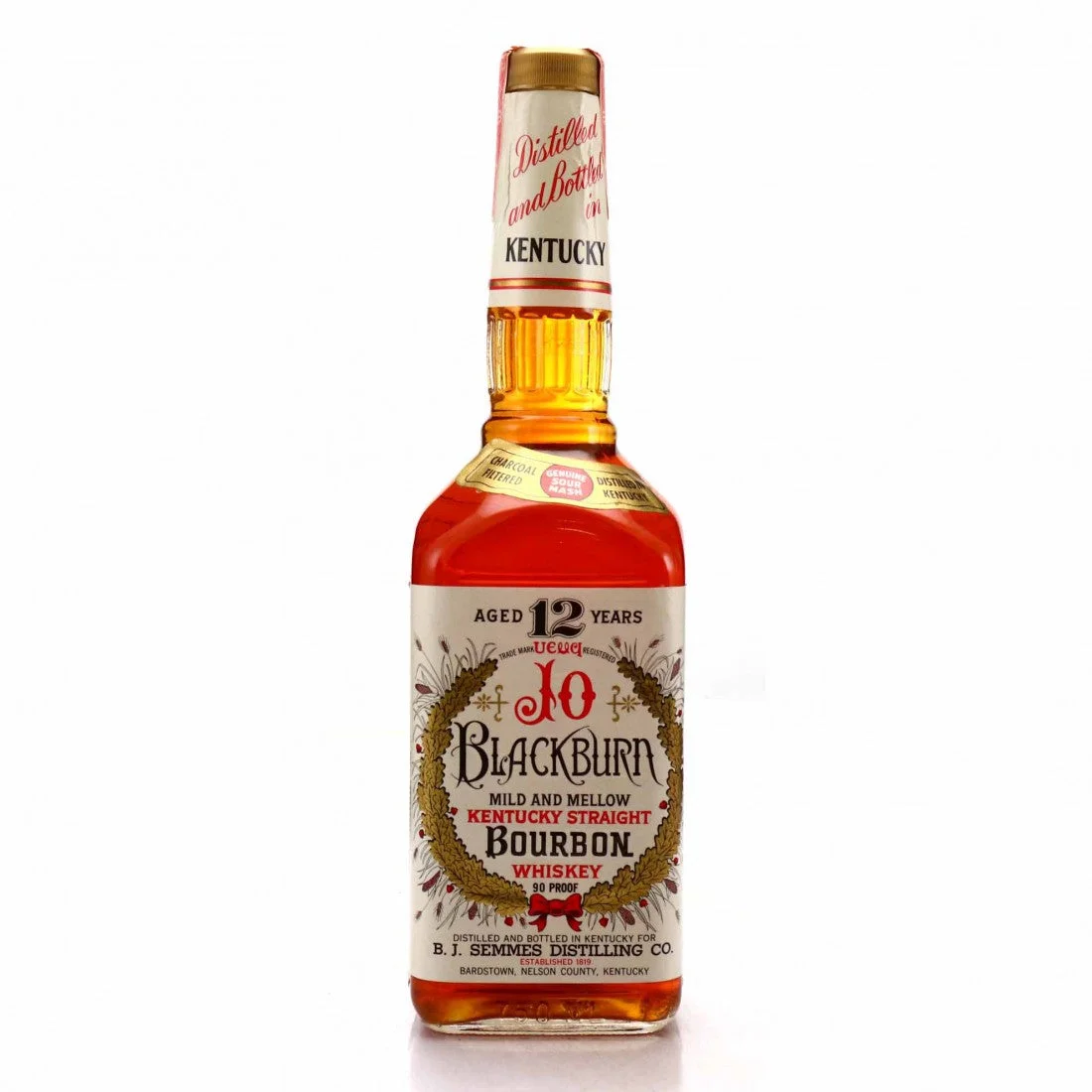 1991 Jo Blackburn 12 Year Old Kentucky Straight Bourbon Whiskey — Jo Blackburn