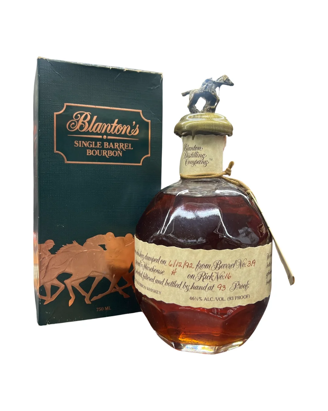1992 Blanton's The Original Single Barrel Kentucky Straight Bourbon Whiskey 750ml — Blanton's