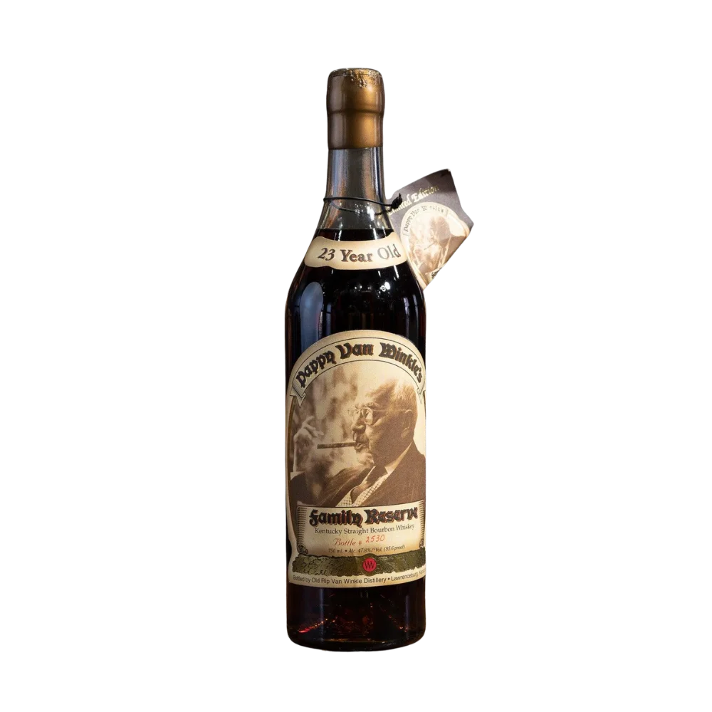 1998 Pappy Van Winkle 23 year Wax Top Green Glass — Van Winkle