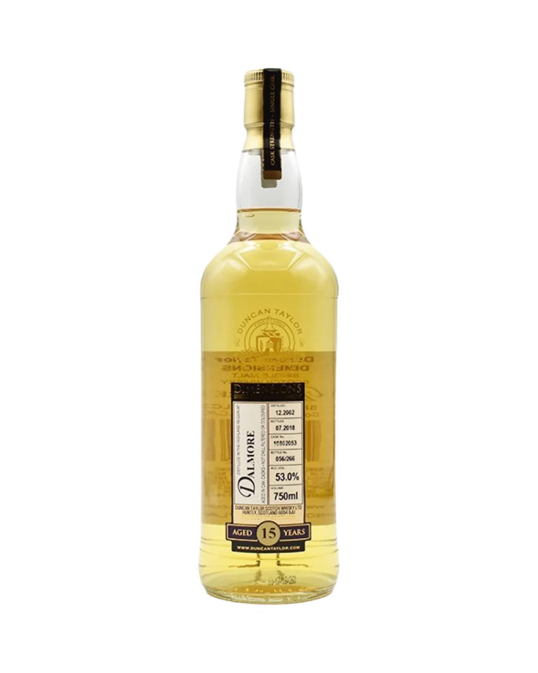 2002 Dalmore 15 Year Duncan Taylor Dimensions Cask Strength Single Barrel Single Malt Scotch Whisky 750ml — Dalmore