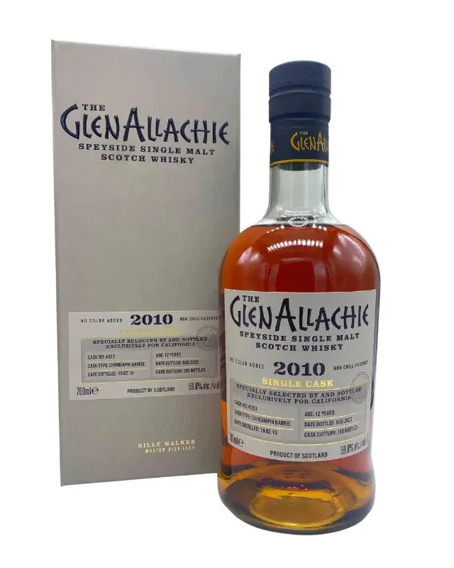 2010 GlenAllachie Chinquapin Virgin Oak 12 Year Old Single Malt Scotch Whisky 700ml — GlenAllachie