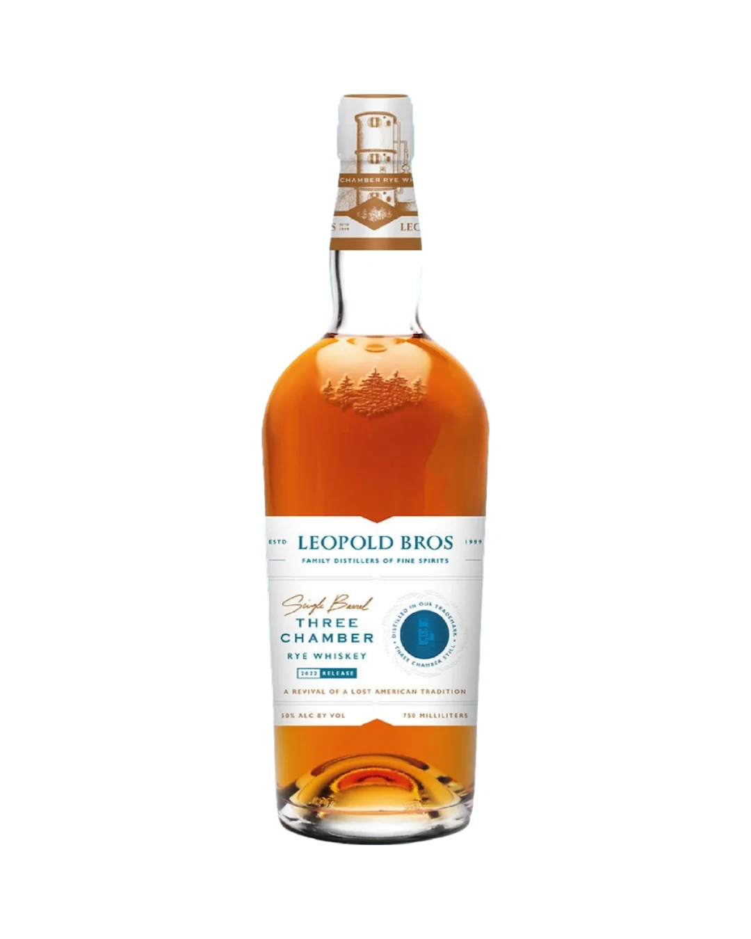 2022 Leopold Bros Three Chamber Rye Whiskey 750ml — Leopold Bros
