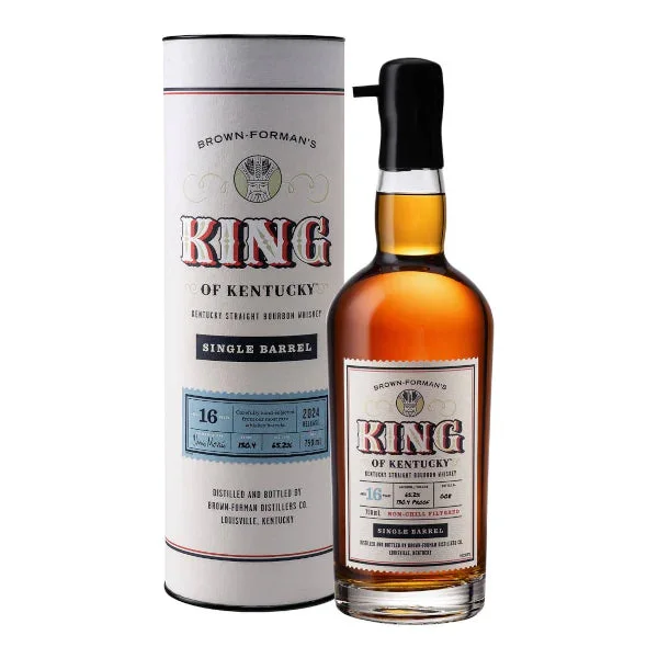 2024 Brown Forman King of Kentucky Single Barrel 16 Year Old 132.0 Proof Short Barrel #73 Kentucky Straight Bourbon Whiskey 750ml — Brown Forman