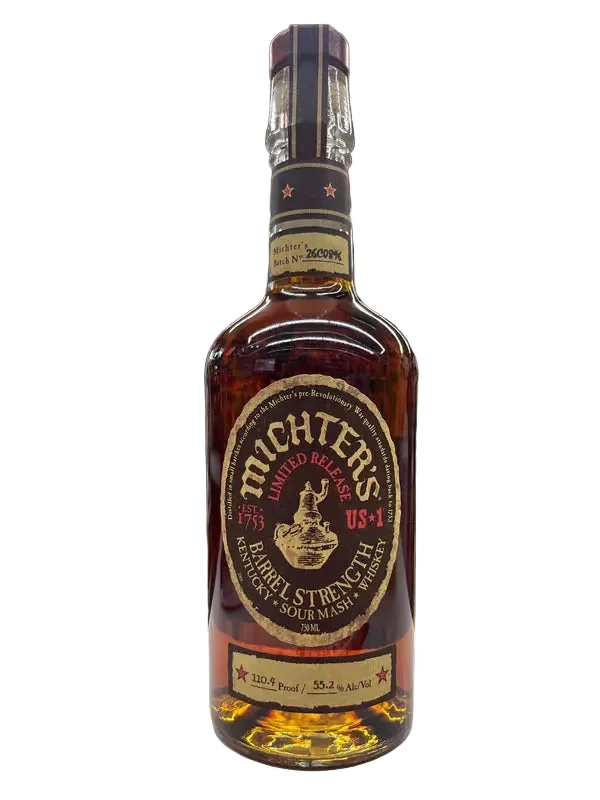 2026 Limited Release Michter's Sour Mash 110.4 Proof Barrel Strength Kentucky Straight Bourbon Whiskey 750ml — Michter's