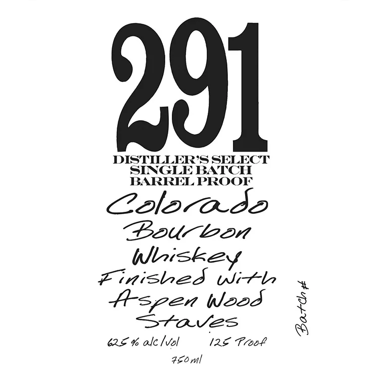 291 Distiller's Select Single Batch Barrel Proof Colorado Bourbon Batch #4 — Distillery 291
