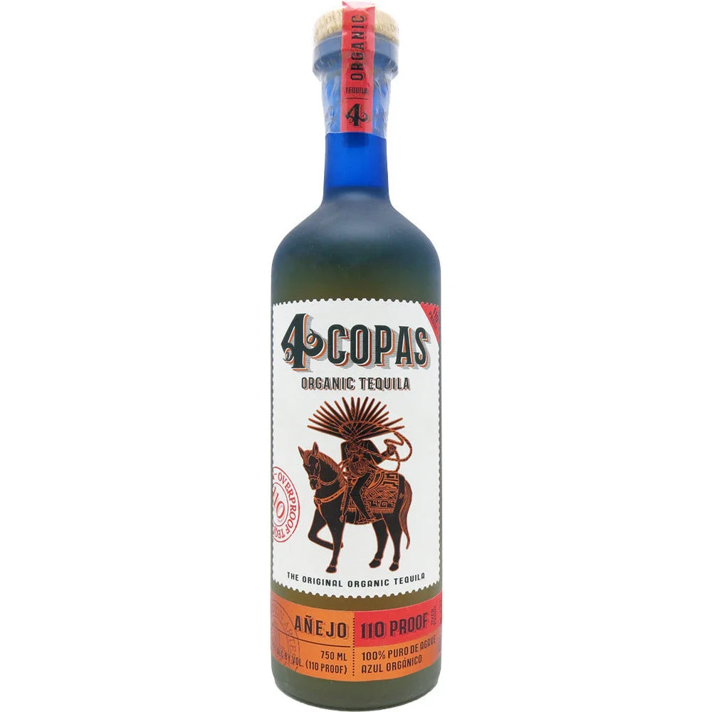 4 Copas Anejo Tequila 110 Proof 750ml — 4 Copas