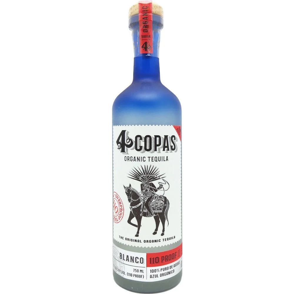 4 Copas Blanco Tequila 110 Poof 750ml — 4 Copas