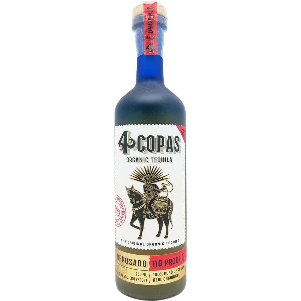 4 Copas Reposado Tequila 110 Proof 750ml — 4 Copas