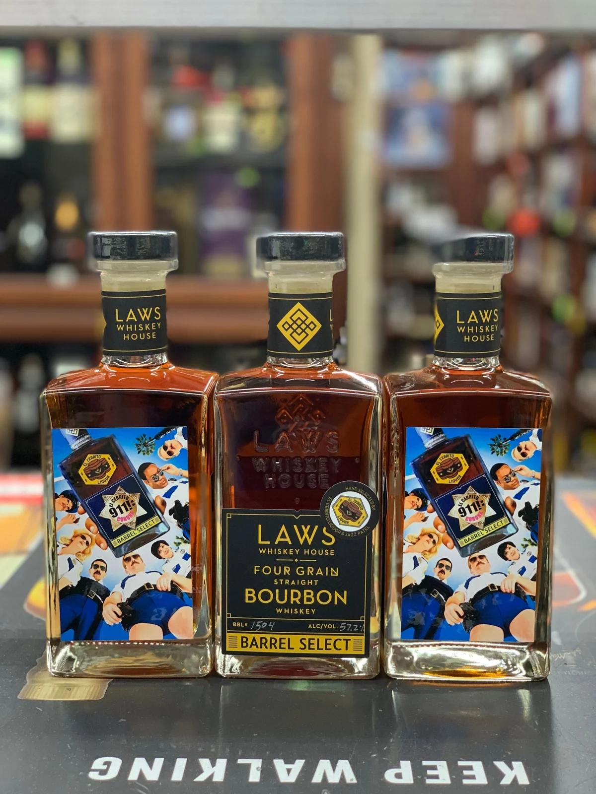 A.D. Laws Four Grain Cask Strength Single Barrel Portage Liquors Store Pick Straight Bourbon Whiskey — Portage Liquors