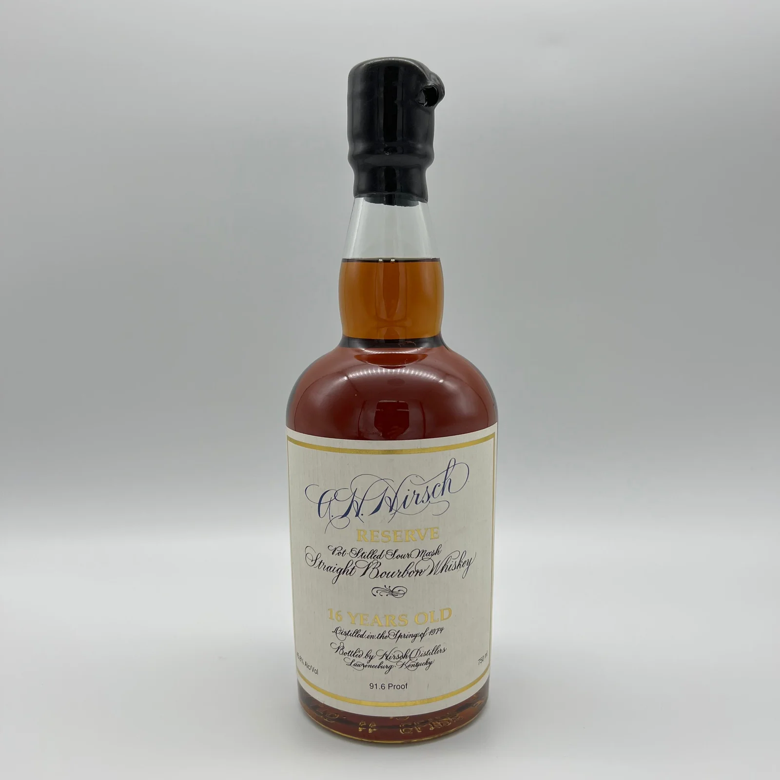A H Hirsch Reserve 16yr Squat Black Wax 91.6pf — A.H. Hirsch