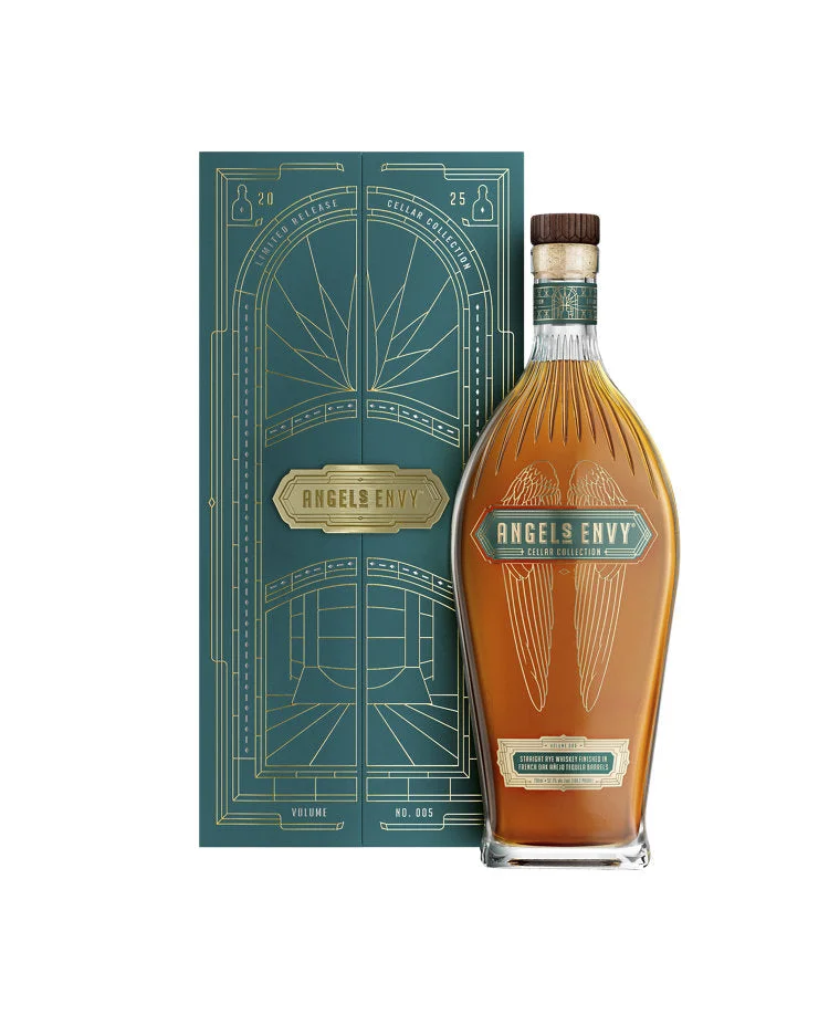 Angel's Envy Cellar Collection 005 French Oak Extra Anejo Tequila Barrel Finish Straight Rye Whiskey 750ml — Angel's Envy
