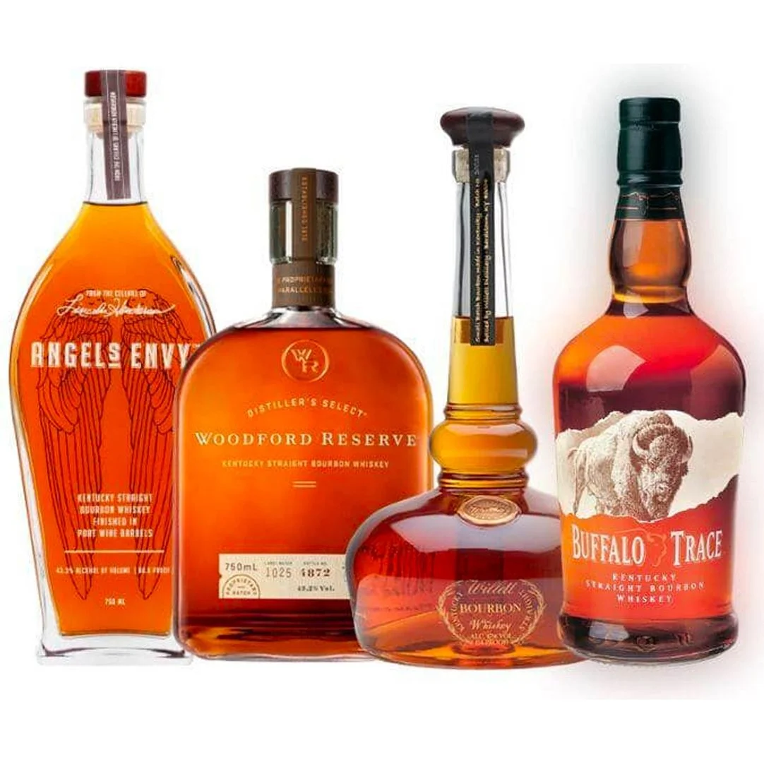 Angel's Envy, Woodford Reserve, Willett, & Buffalo Trace Value Bundle 750 mL — Buffalo Trace