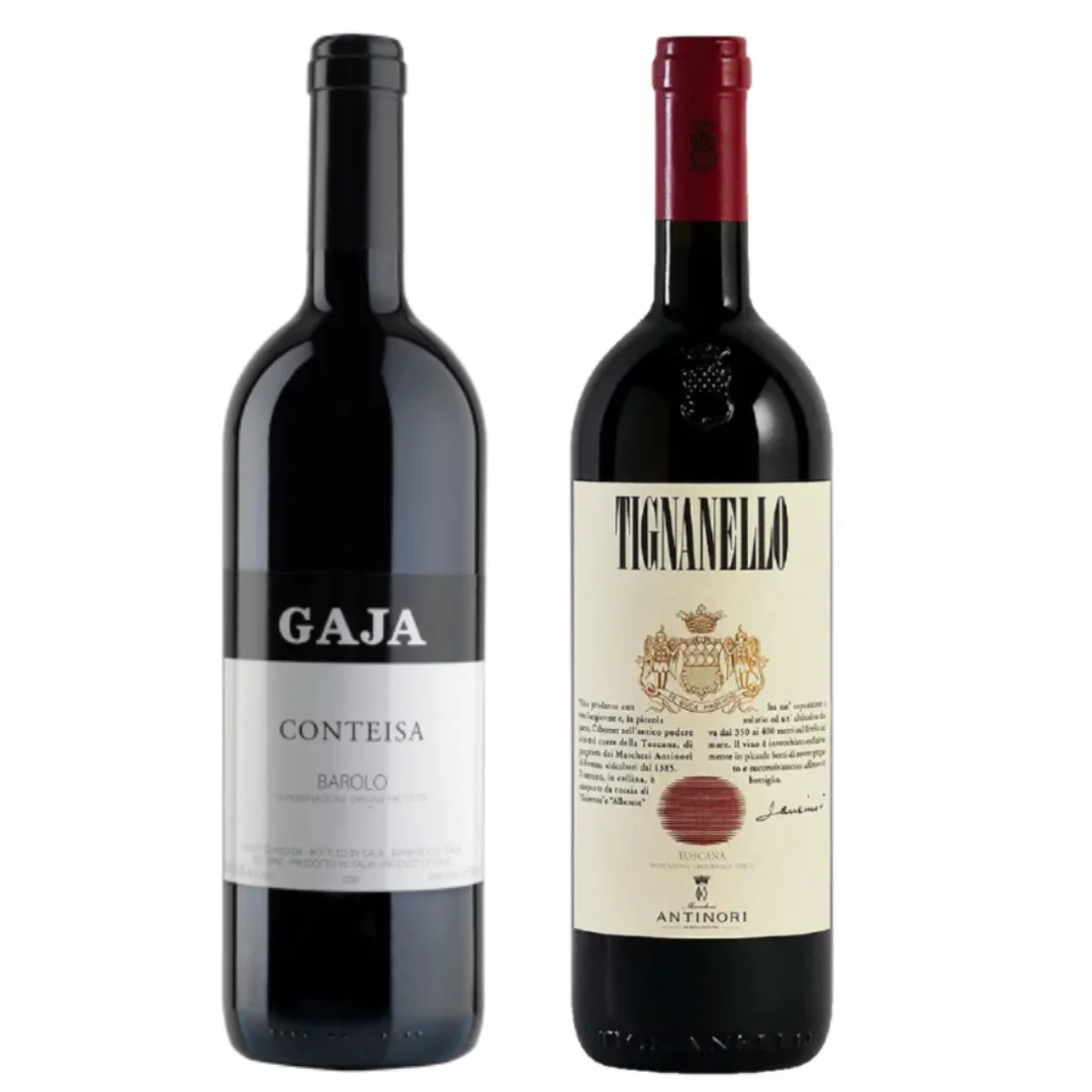 Antinori Tignanello & Gaja Barolo Conteisa Value Bundle 750mL — Gaja