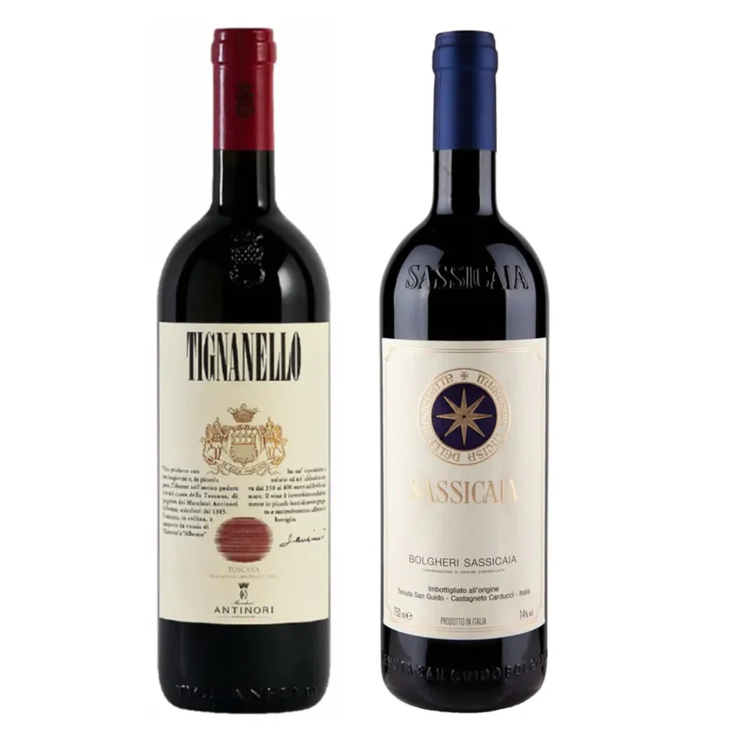 Antinori Tignanello & San Guido Sassicaia Value Bundle 750mL — Antinori Tignanello
