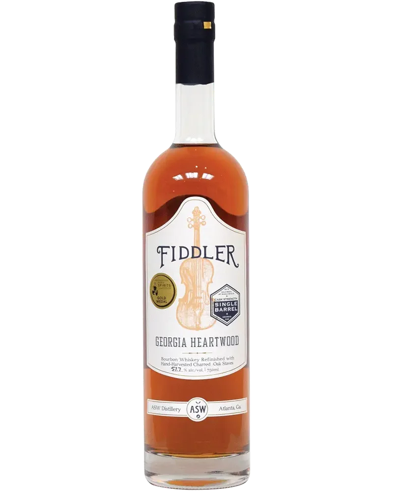 ASW Distillery Fiddler Georgia Heartwood Bourbon Whisky 750ml — ASW