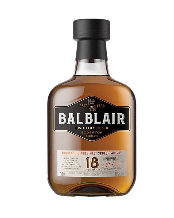 Balblair 18 Year Old Single Malt Scotch Whisky 750ml — Balblair