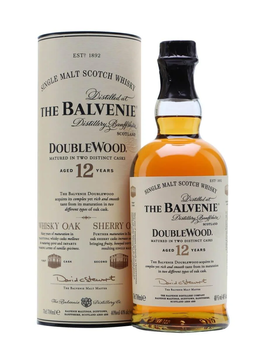 Balvenie 12 year doublewood single malt scotch — The Balvenie