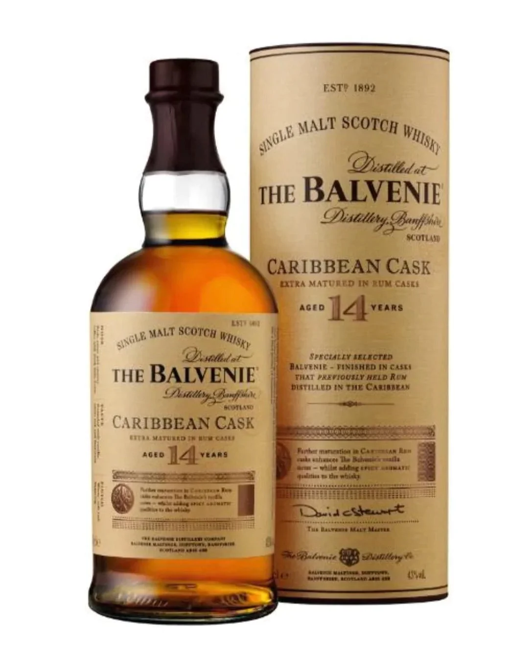 Balvenie Caribbean Cask 14 Year Old Single Malt Scotch Whisky 750ml — Balvenie