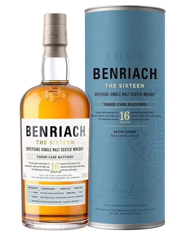 Benriach 16 Year Old Three Cask Matured Speyside Single Malt Scotch Whisky 750ml — Benriach