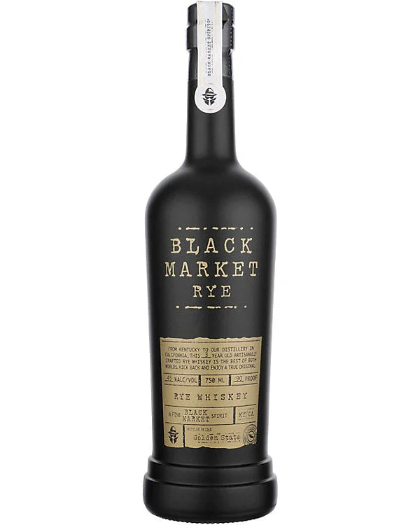 Black Market Spirits 3 Year Old Rye Whiskey 750ml — Black Market Spirits