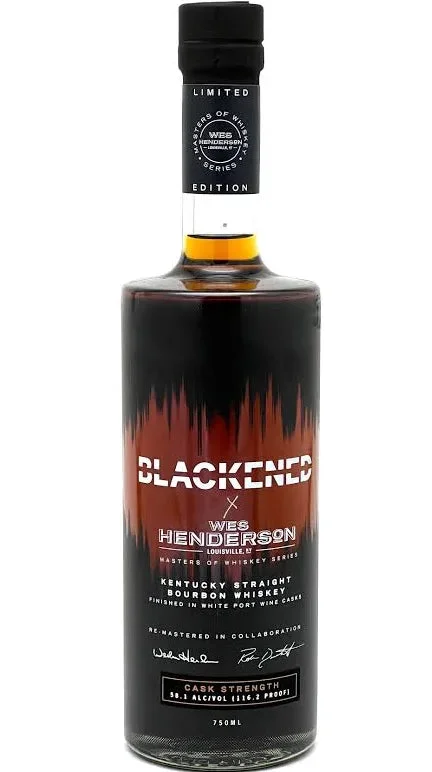 Blackened x Wes Henderson Kentucky Straight Bourbon Whiskey 750ml — Blackened