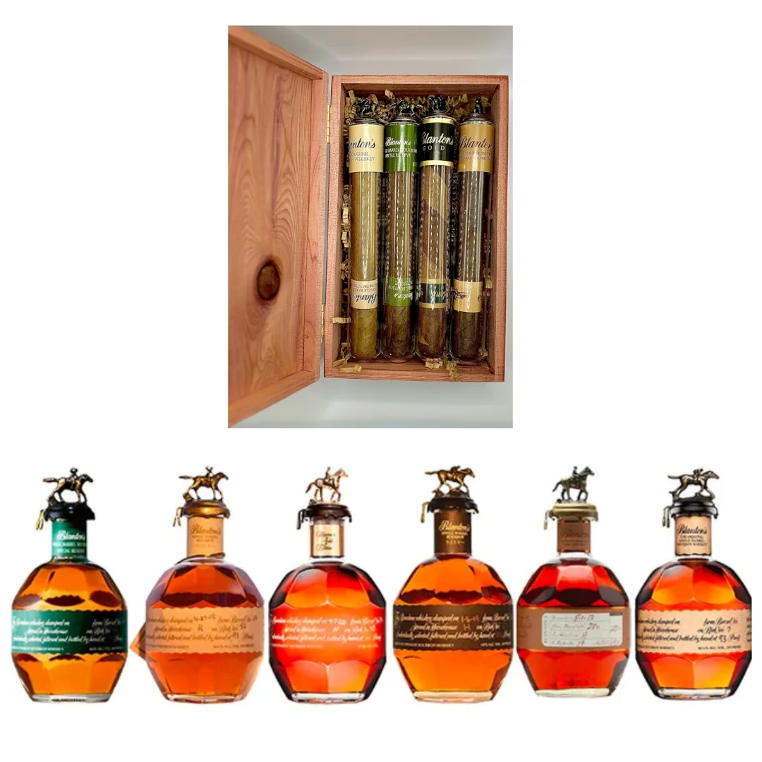Blanton's Full Collection Value Bundle & Blanton's 4 - Pack Sampler (with horse toppers) — Blanton's