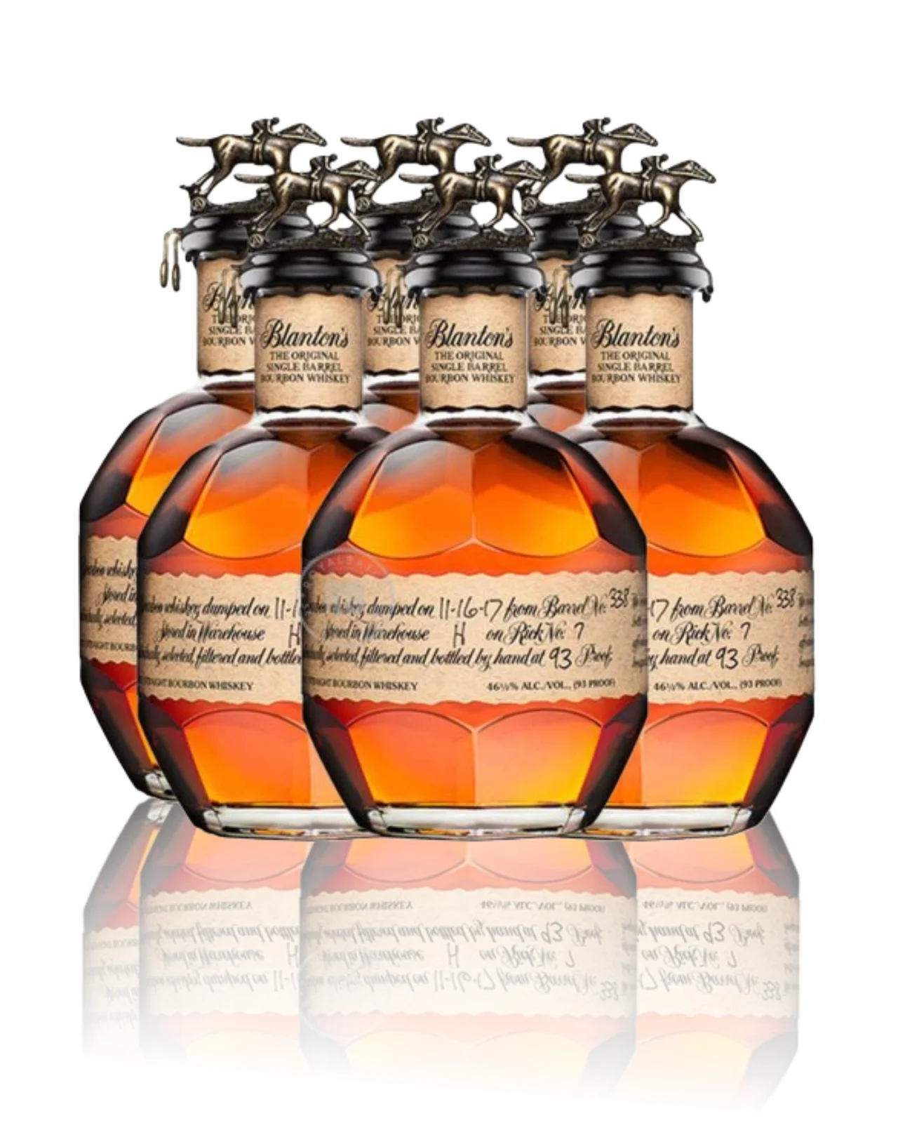 Blanton's Original Single Barrel Kentucky Straight Bourbon Whiskey Bundle 750ml 6-Pack — Blanton's
