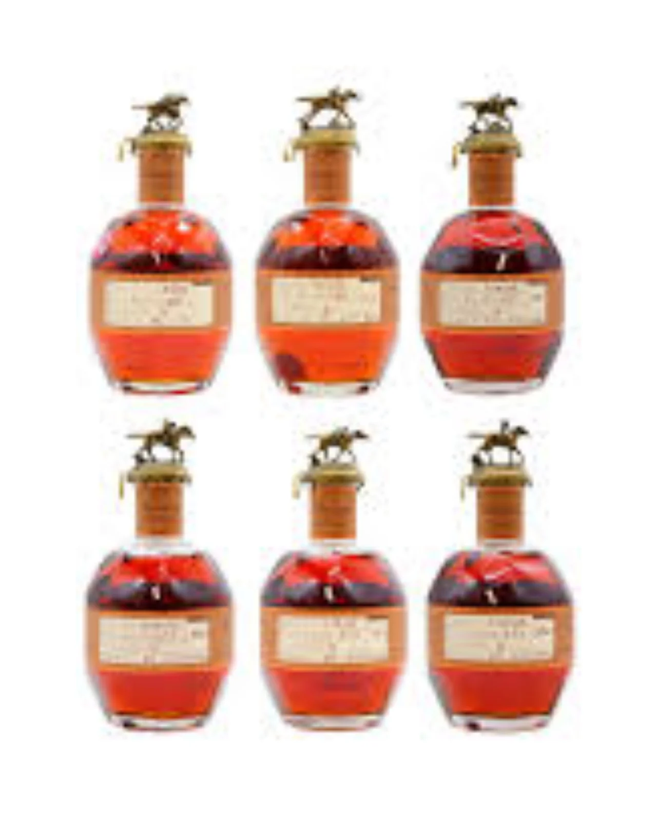 Blanton's Straight From The Barrel Kentucky Straight Bourbon Whiskey 6 Bottle Bundle Pack — Blanton's