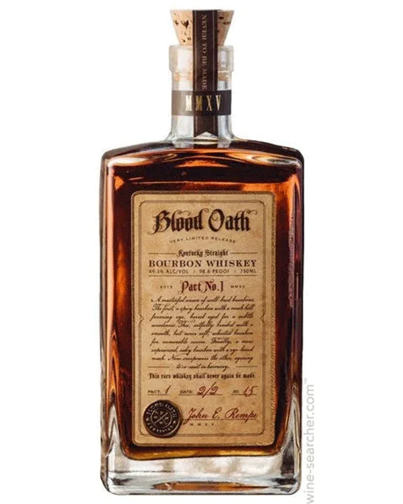 Blood Oath Pact No.1 Kentucky Straight Bourbon Whiskey 750ml — Blood Oath