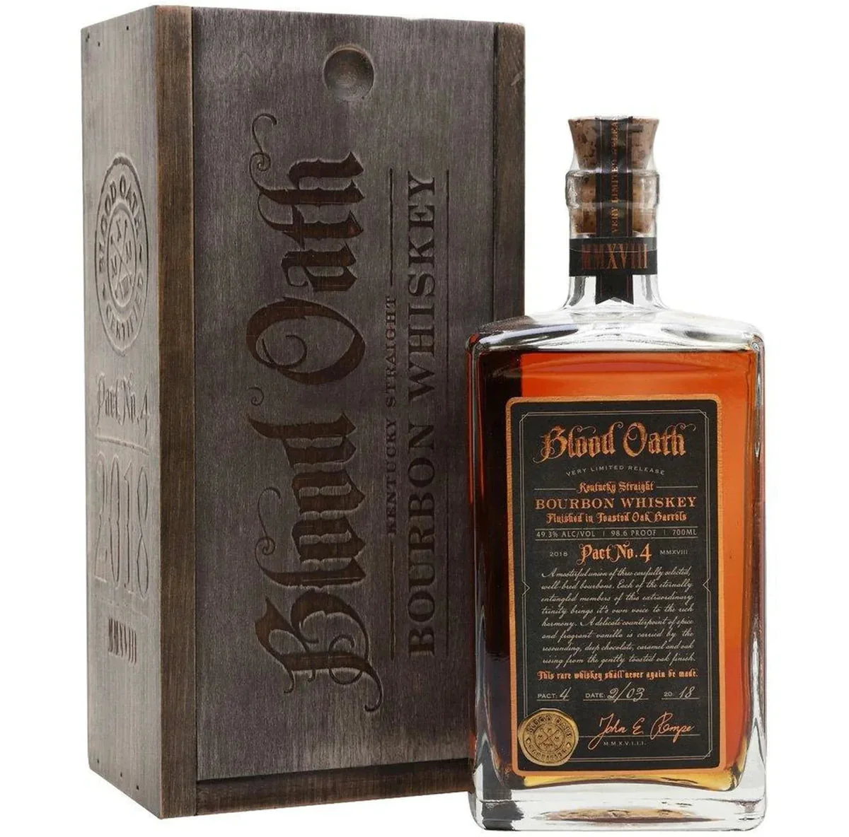 Blood Oath Pact No. 4 Kentucky Straight Bourbon Whiskey 750ml — Blood Oath