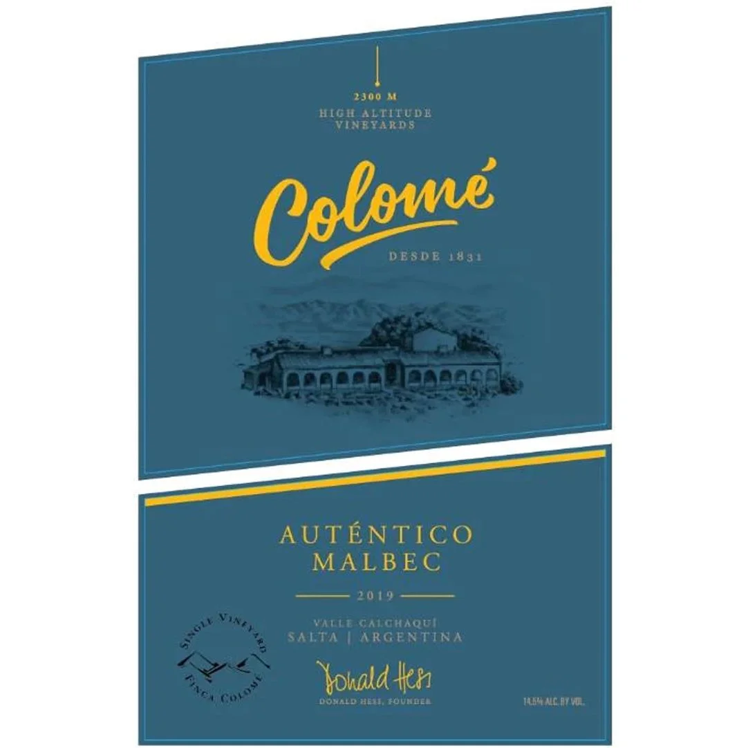 Bodega Colome Cafayate Calchaqui Valley Autentico Malbec 750ml — Bodega