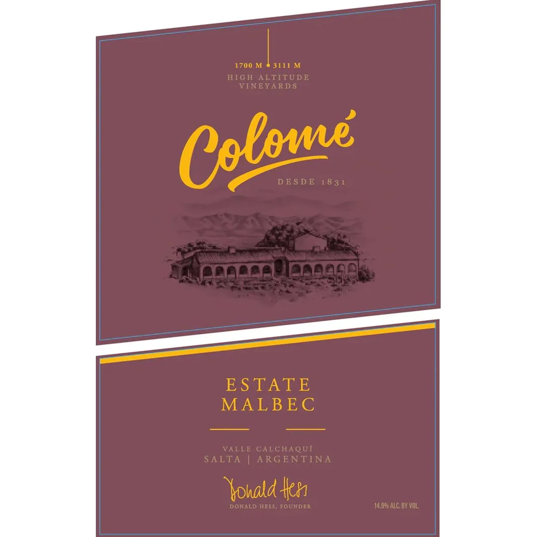 Bodega Colome Cafayate Calchaqui Valley Estate Malbec 750ml — Bodega