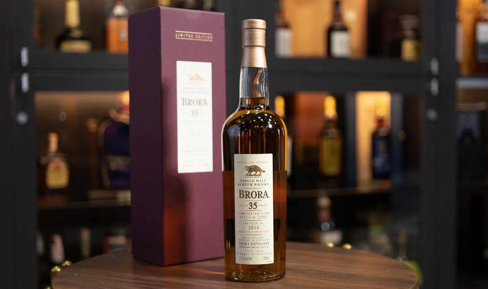 Brora 35 Year Old Limited Edition Cask Strength 2014 Bottling Official Distillery Bottling — Brora
