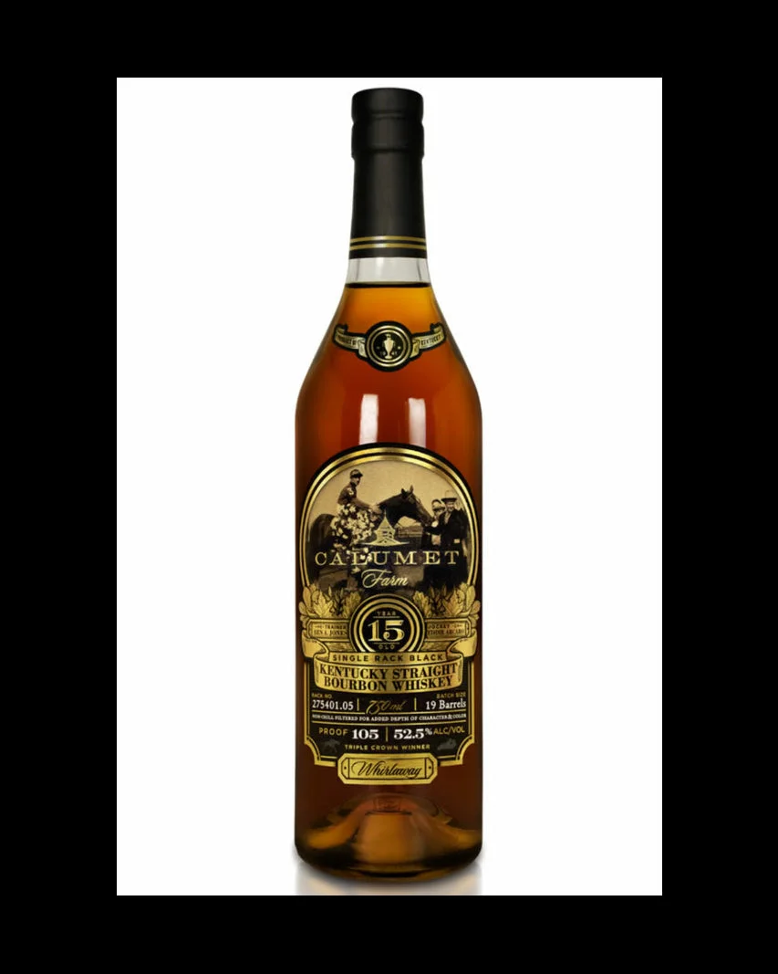 Calumet Farm Single Rack Black 15 Year Old Kentucky Straight Bourbon Whiskey 750ml — Calumet Farm
