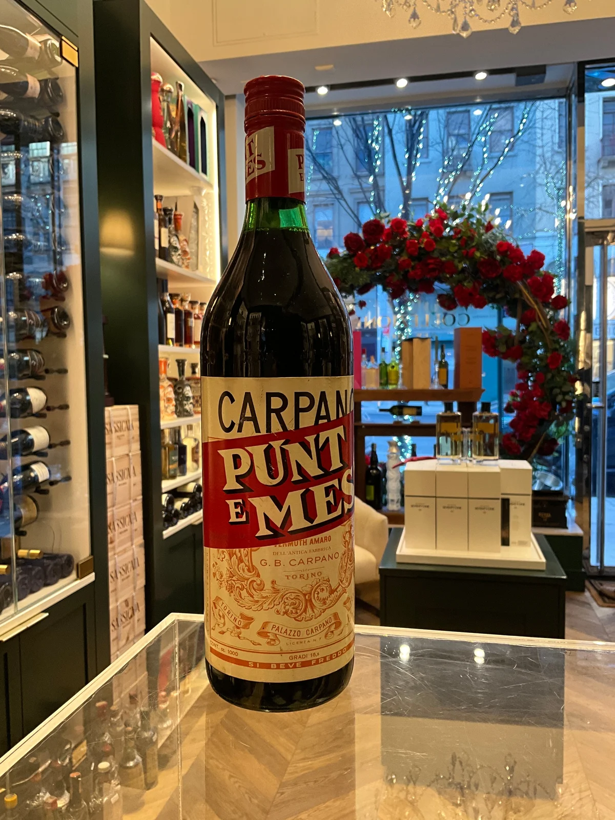 Carpano Vermuth Punt e Mes 1970s 100cl 16.5%abv — Carpano