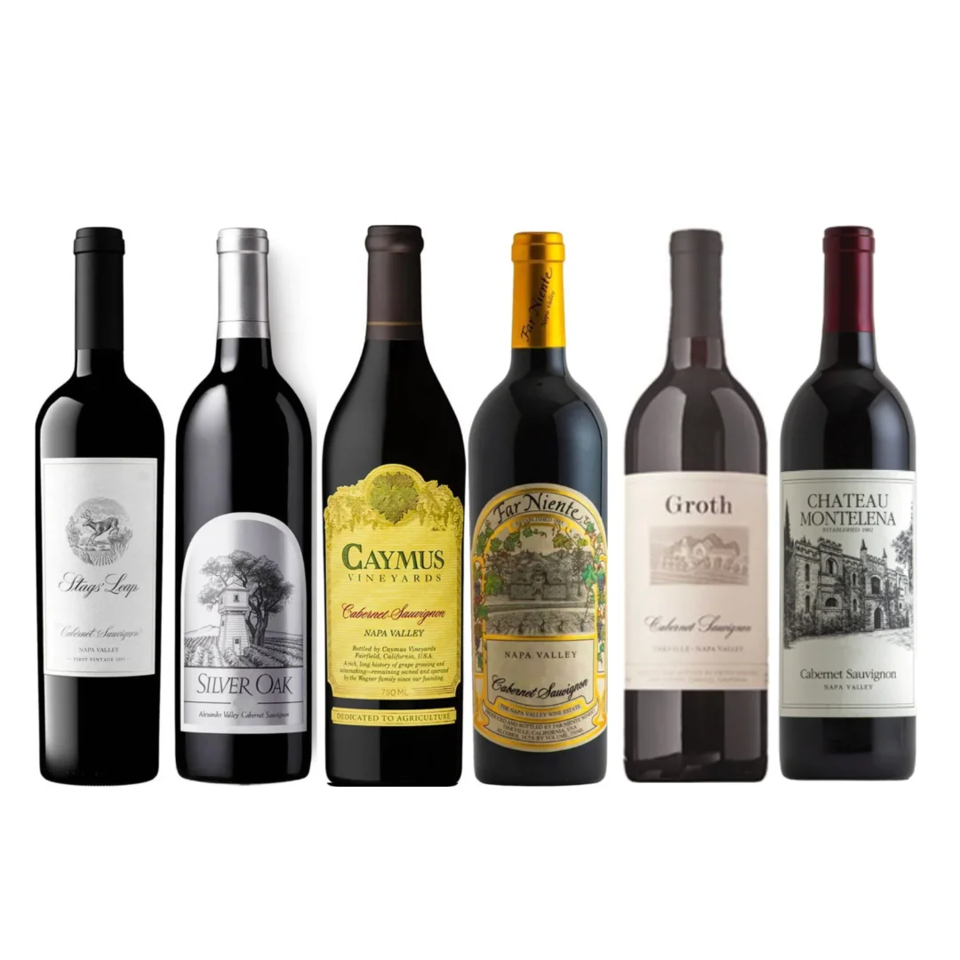 Caymus, Far Niente, Stags' Leap, Silver Oak, Groth, & Chateau Montalena Value Bundle 750 mL — Caymus