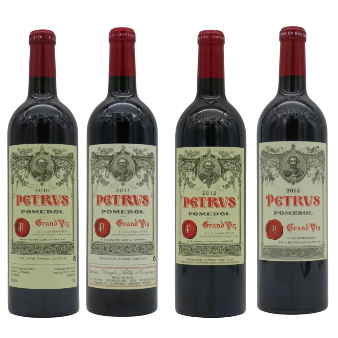 Chateau Petrus 2010, 2011, 2012, & 2013 Bordeaux Red Blend Wine Value Bundle 750 mL — Chateau Petrus