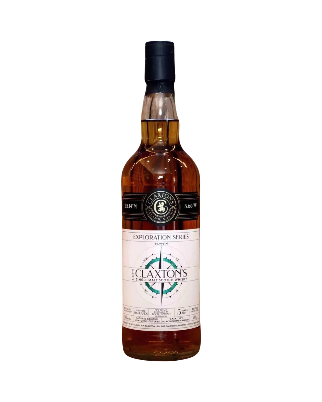 Claxton's Exploration Series Inchfad Loch Lomond 5 year Old Single Malt Scotch Whiskey 750ml — Claxtons
