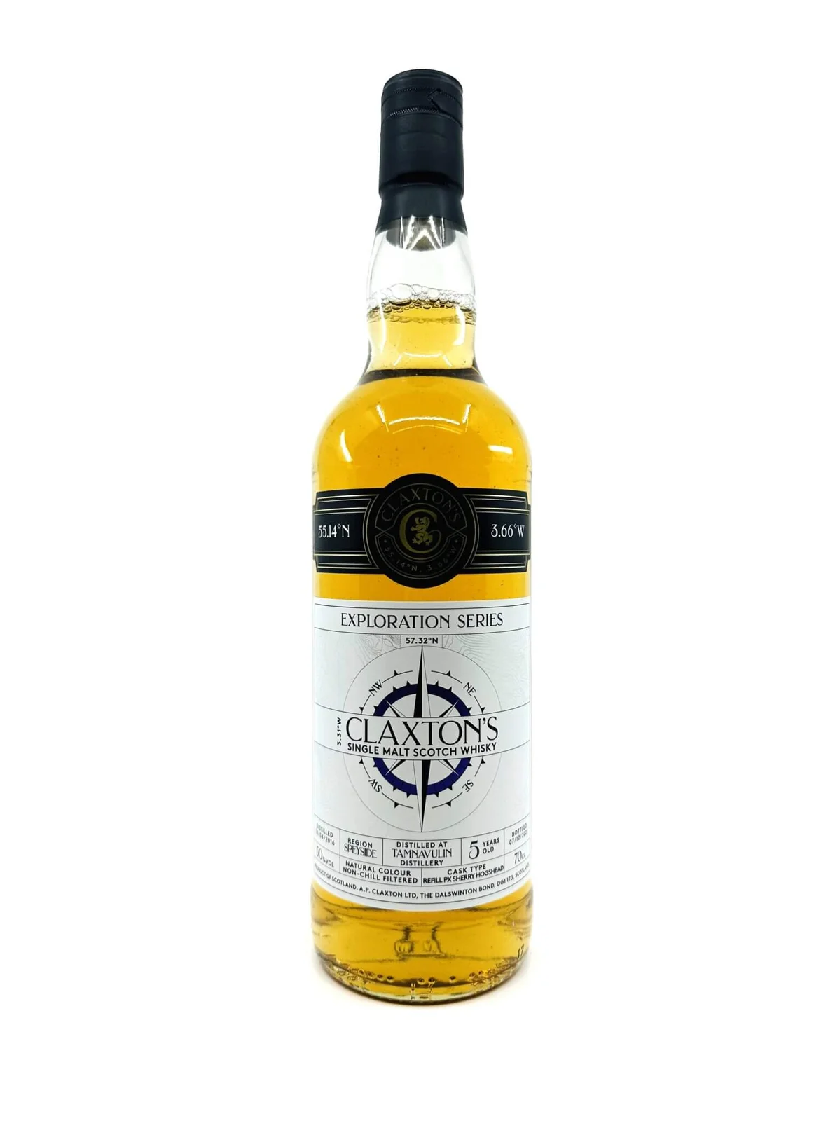 Claxton's Exploration Series Tamnavulin 5 Year Old Single Malt Scotch Whisky 750ml — Claxton's