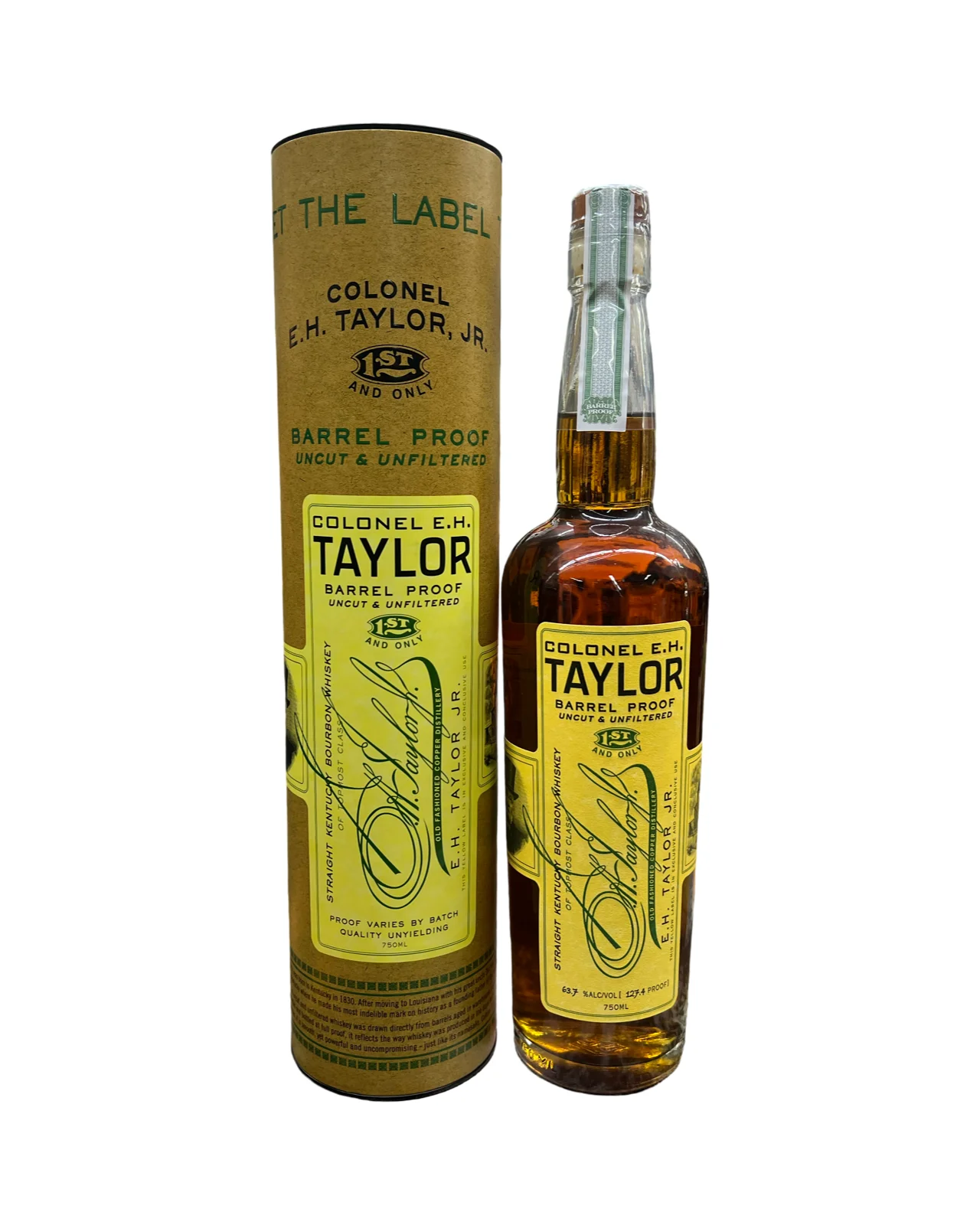 Colonel E.H. Taylor Barrel Proof Uncut & Unfiltered Kentucky Straight Bourbon Whiskey 750ml — Colonel E.H. Taylor