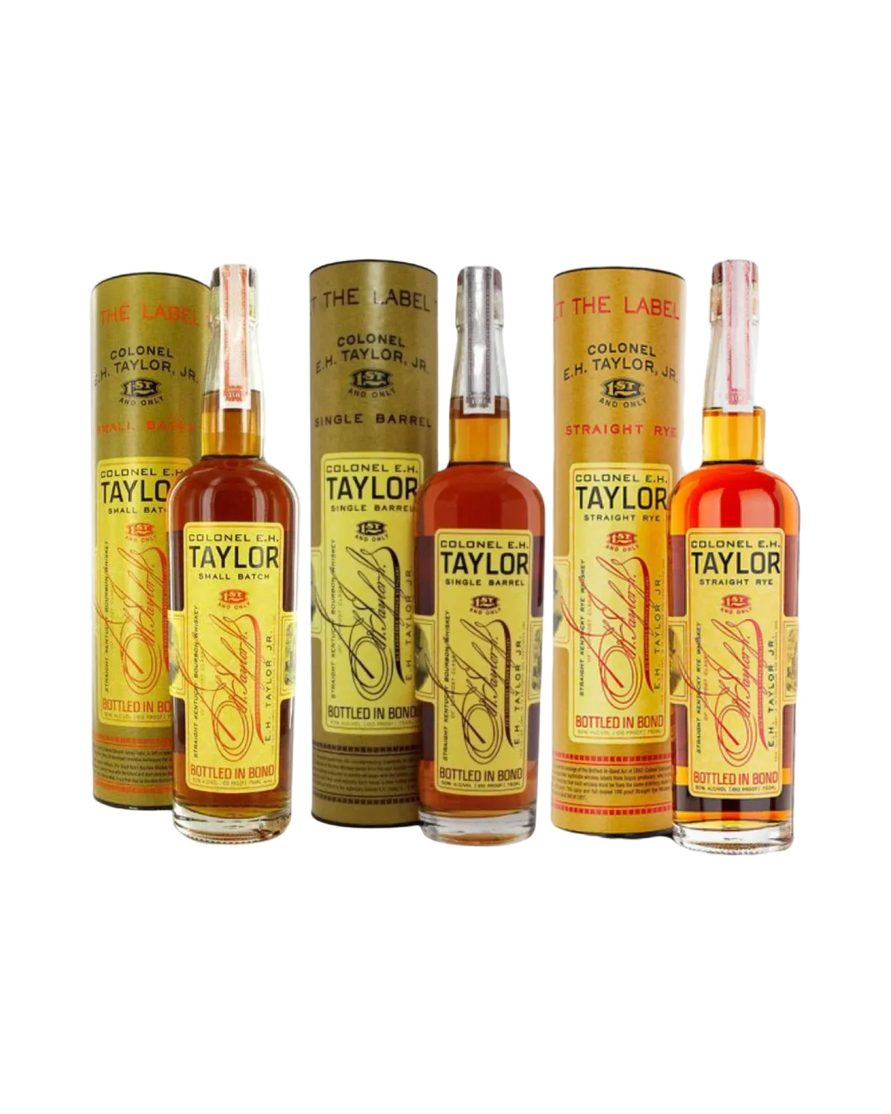 Colonel E.H. Taylor Small Batch Bourbon, Single Barrel Bourbon & Straight Rye Whiskey Bundle 3-Pack — Colonel E.H. Taylor