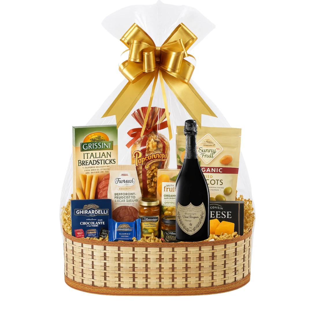 Dom Pérignon Brut Champagne Gift Basket — Dom Pérignon